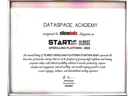 Silicon India Recognition Certificate